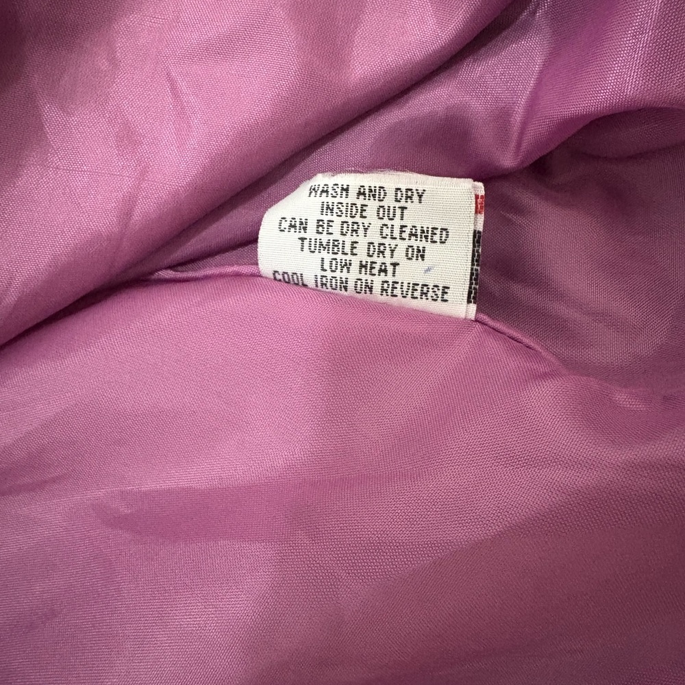 Mini Boden Brown Coat with Purple Polka Dots - Picture 5 of 5